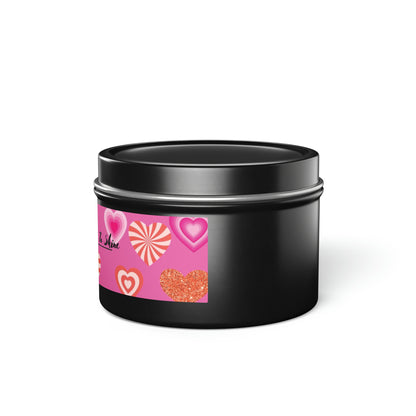 Love Themed Scented Tin Candles