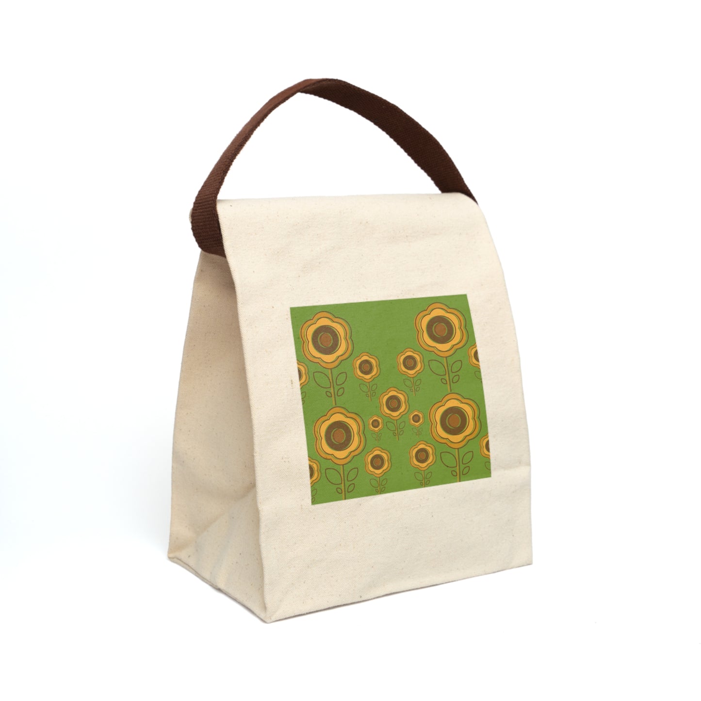 Canvas Lunch Bag With Strap, Food Bag