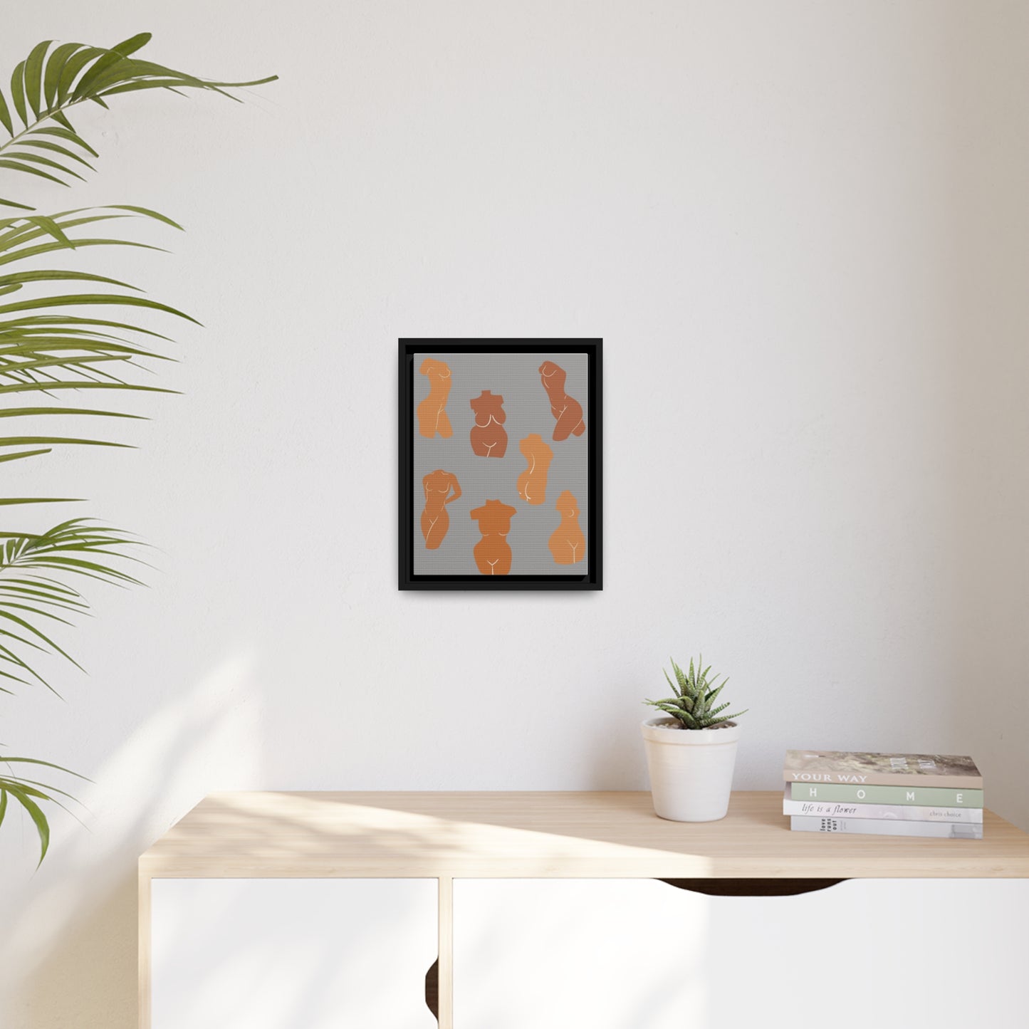 Female Body Abstract Picture, Female Body Form Wall Art