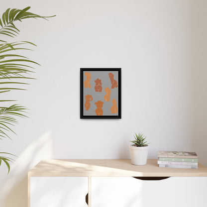 Female Body Abstract Picture, Female Body Form Wall Art