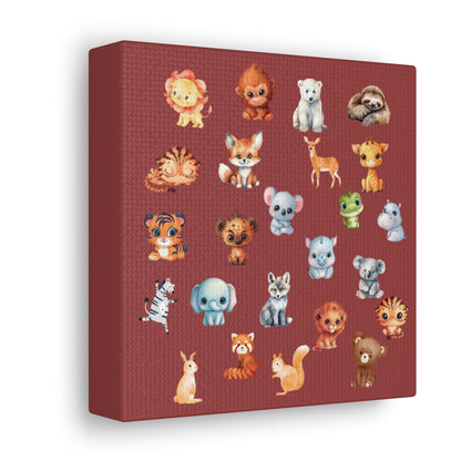 Assorted Baby Animal Wall Canvas