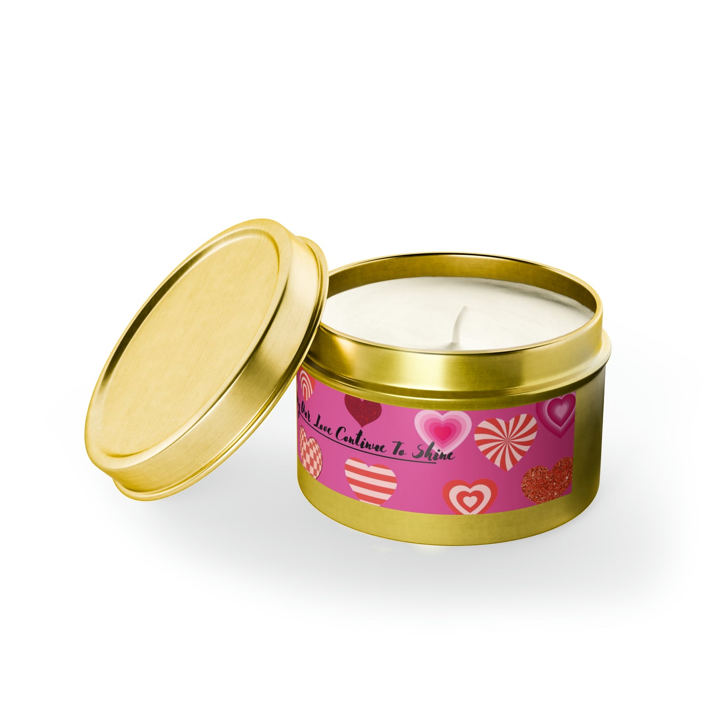 Love Themed Scented Tin Candles
