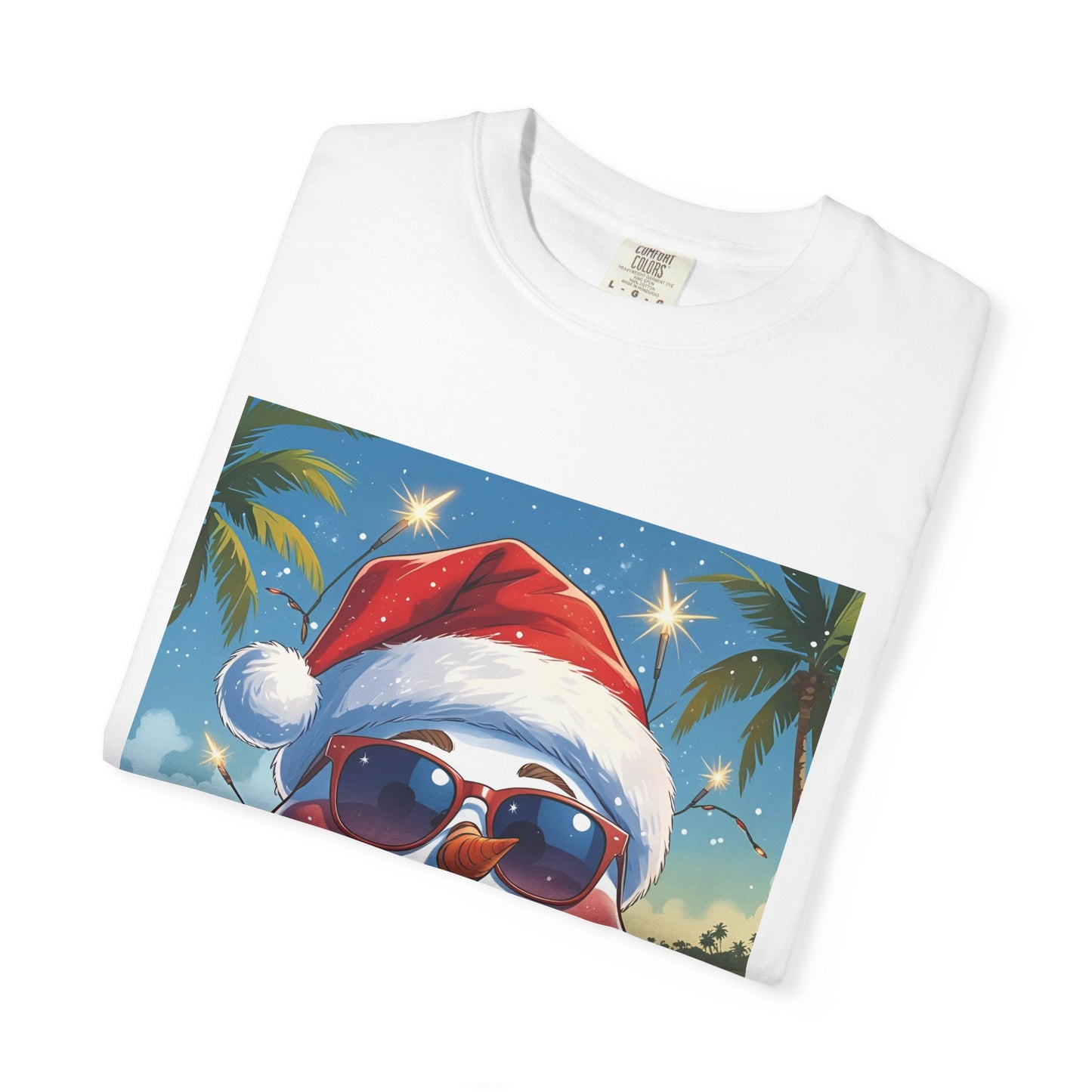 Beach Snowman Tee, Cool Snowman Summer Tee, Merry Snowman Beach Tee, Sunny Snowman Shirt, Snowman On Beach Tee, Snowman In Sunglasses Shirt, Snowman Summer Tee, Snowman In July Tee, Summer Xmas Tee,
