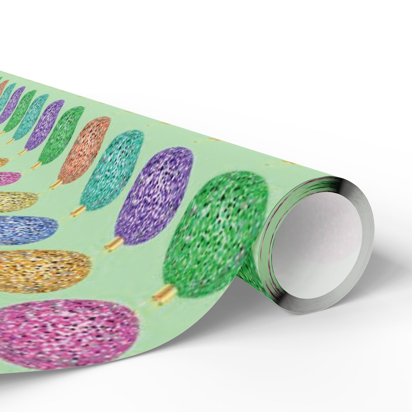 Christmas Bulb Wrapping Paper, Colorful Ornament Design Paper, Colorful Holiday Wrapping, Colorful Ornament Paper, Holiday Ornament Gift Wrap, Ornament Holiday Wrap, Ornament Wrap Paper, Merry Christmas Wrapping Paper