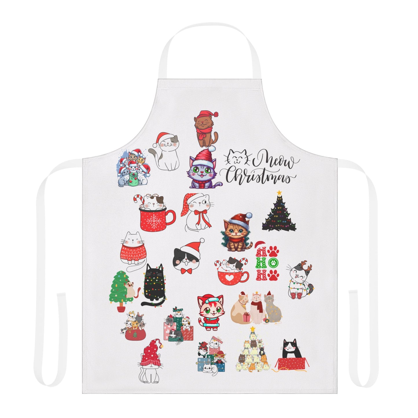 Meow Christmas Cooking Apron