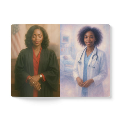 Softcover Female Journal, Inside Prints Female Journal, Black Excellence Journal, Strong Woman Journal, Female Self Care Journal, Career Woman Journal, Boss Babe Journal, Women Empowerment Diary, Black Girl Magic Journal