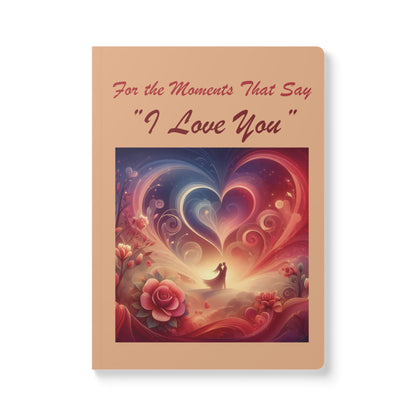 Whimsical Valentine Day Journal, Romantic Stationery Gift , Floral Heart Notebook, Valentine's Keepsake Book, Love Inspired Journal, Love Story Journal, Inside Prints Journal, Romantic Writing Journal, Couples Keepsake Journal