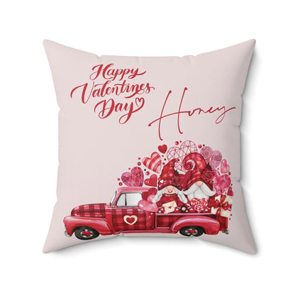 Valentine Spun Polyester Square Pillow