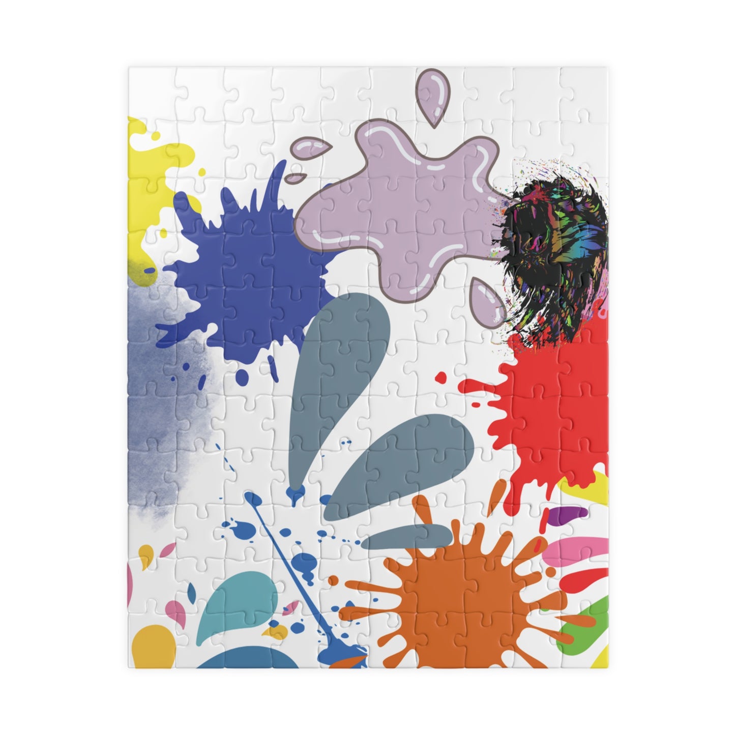 Splash Of Color Puzzle, Trauma Puzzle, Splatter Art Puzzle, Paint Splatter Puzzle, Confetti Puzzle, Abstract Jigsaw Puzzle,   Vibrant Puzzle