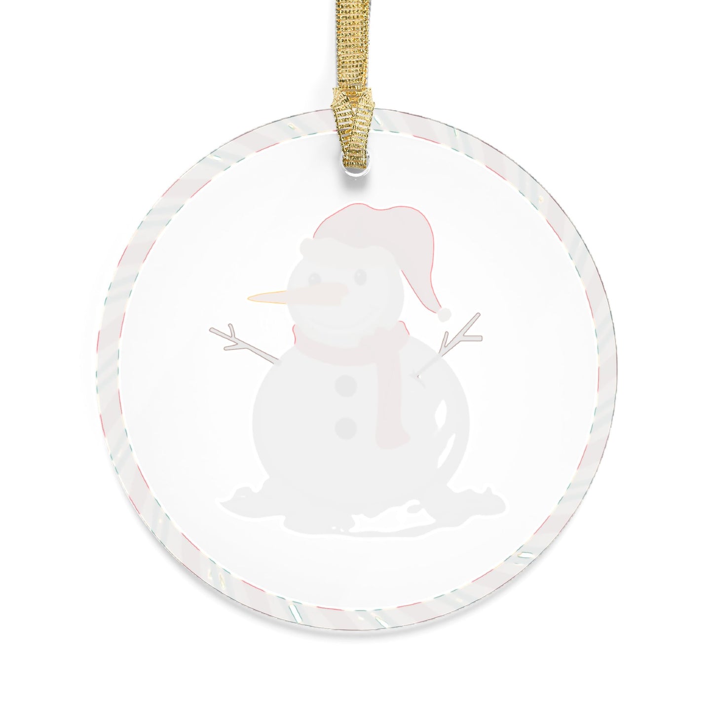 Jolly Festive Snowman Ornament, Jolly Snowman Ornament, Snowman Christmas Tree Ornament, Acrylic Snowman Decoration, Acrylic Snowman Ornament