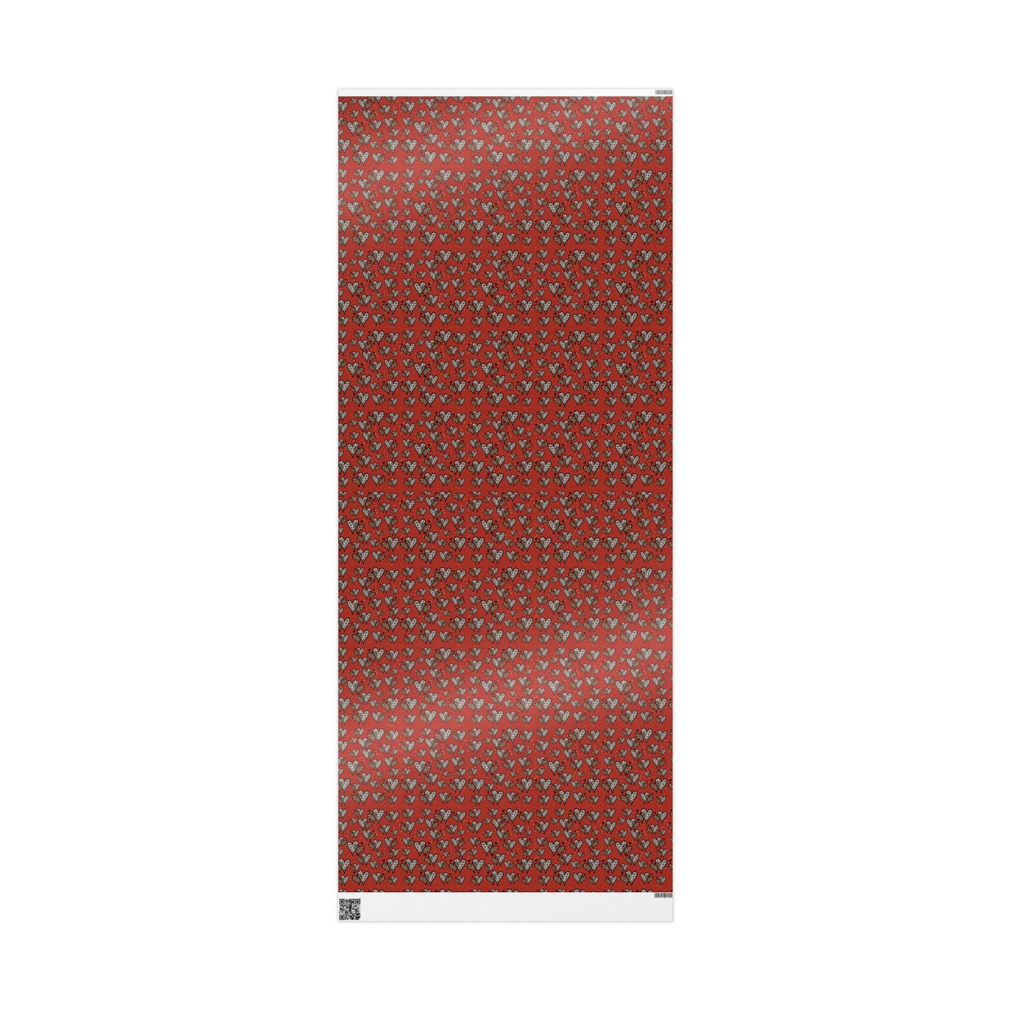 Copy of Valentine Heart Leopard Wrapping Paper — Romantic Animal Print Gift Wrap