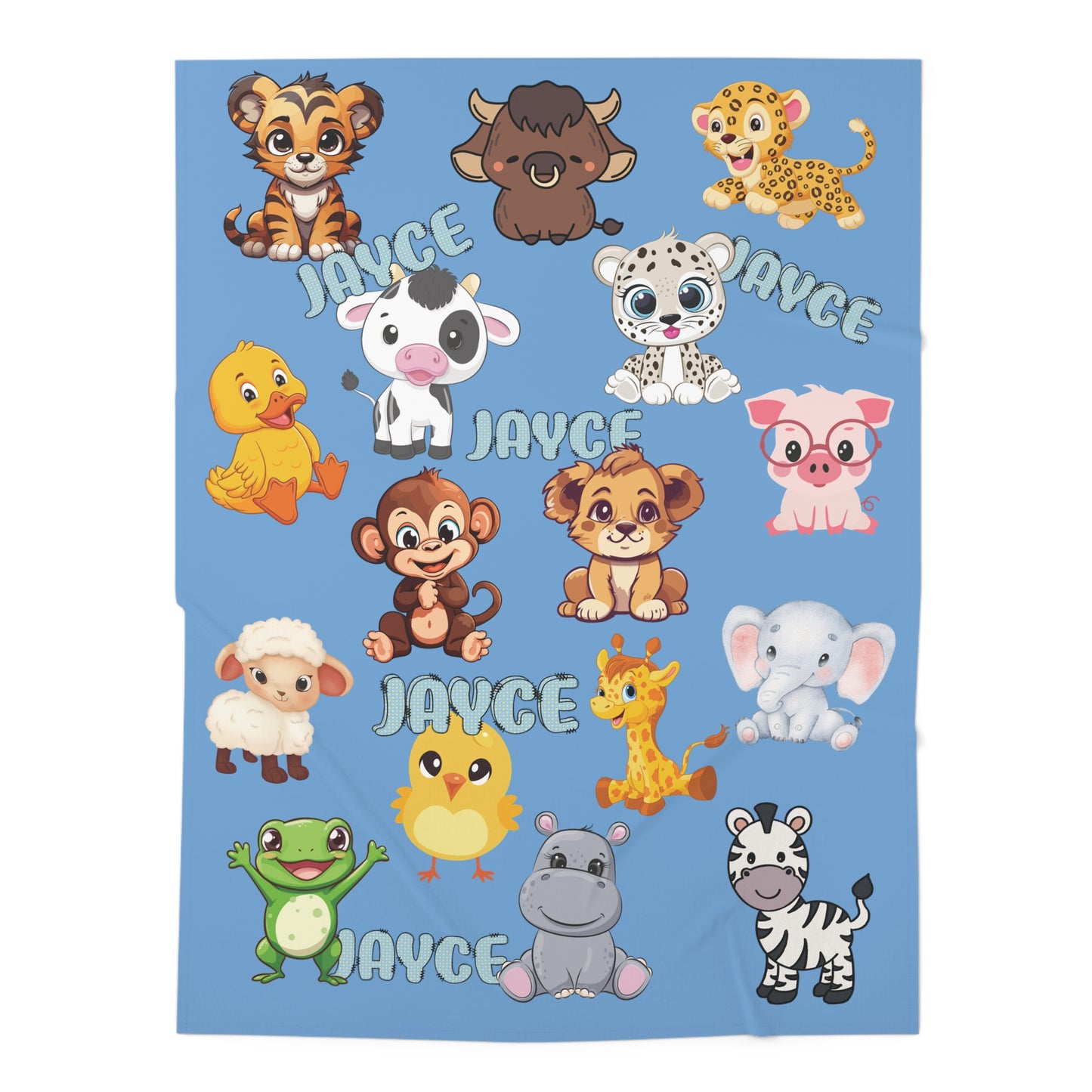 Boys Animal Print Swaddle, Safari Swaddle, Cute Animal Swaddle, Blue Animal Swaddle, Custom Animal Baby Swaddle, Baby Blue Custom Swaddle