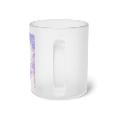 Frosted Glass Mug, kitchen, drink, mug, decorative mug, cup, fun mug, gift, see through mug