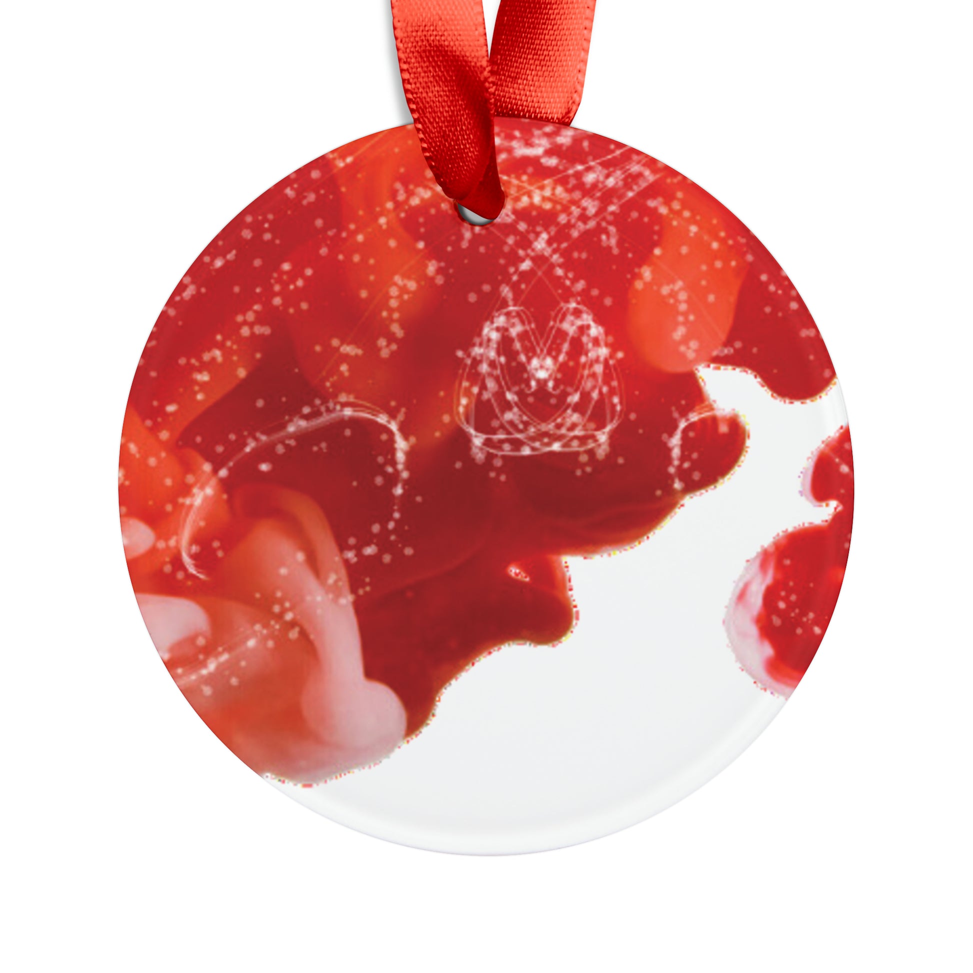 Acrylic Ornament with Ribbon