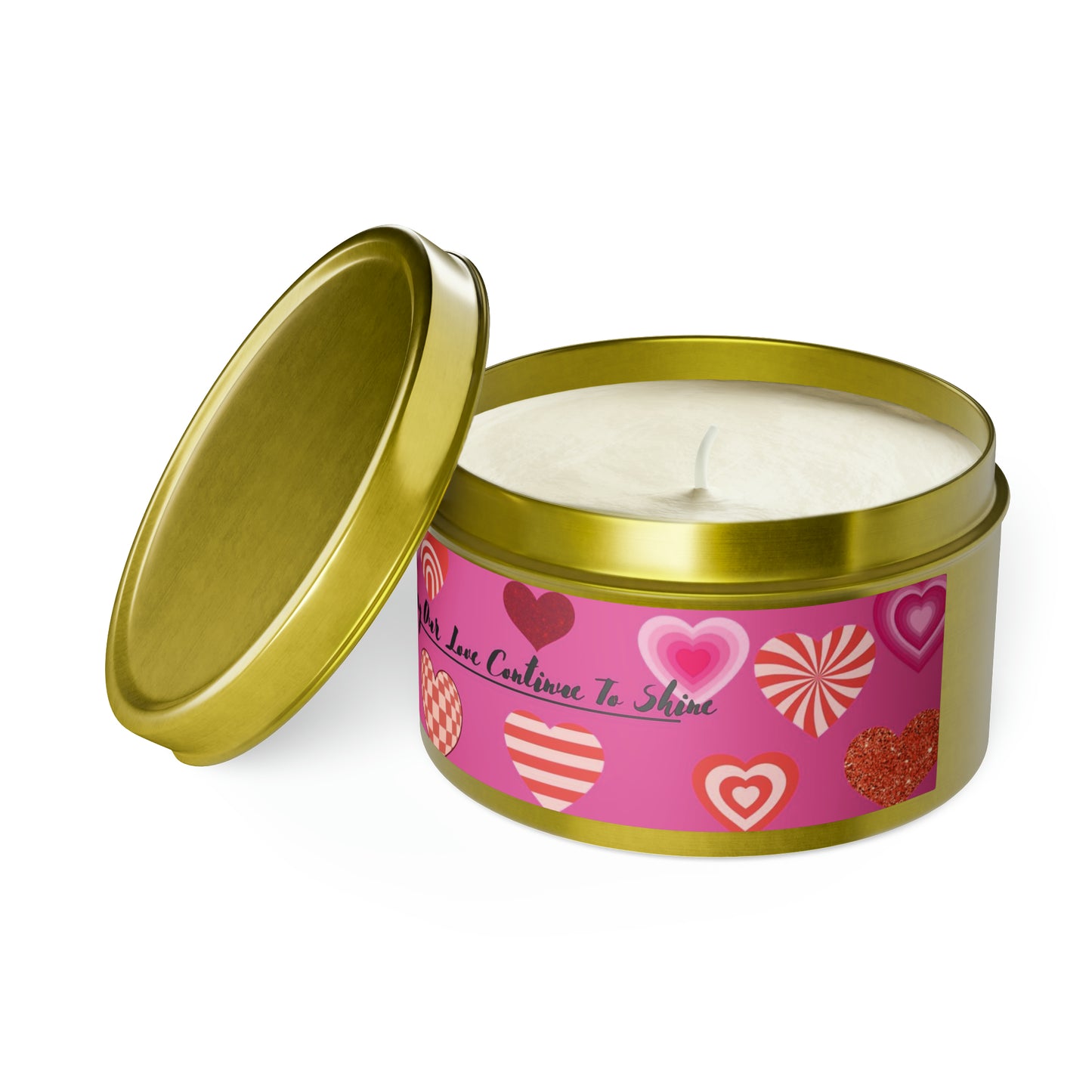 Love Themed Scented Tin Candles