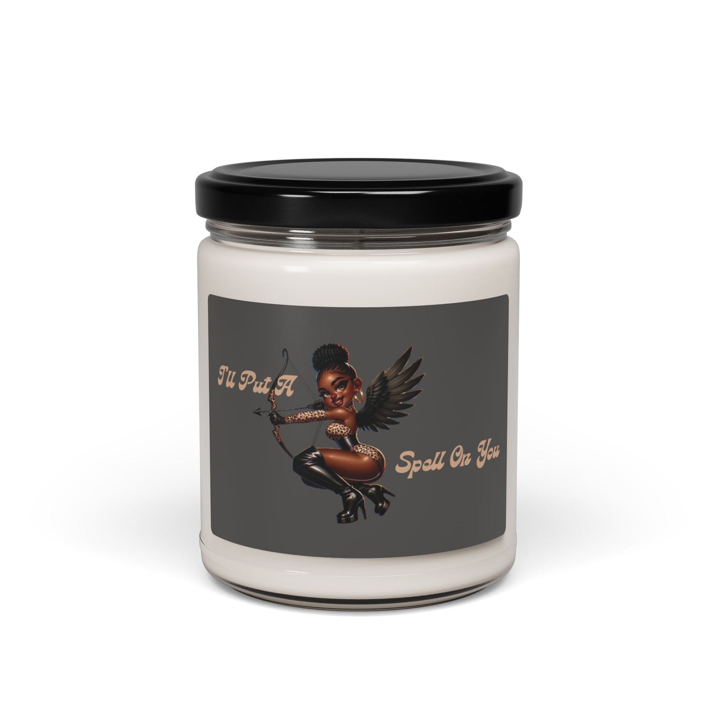 I'll Put A Spell On You Valentine Candle, Black Angel Candle, Sexy Cupid Candle, Seductive Angel Candle, Black Girl Love Candle, Sweetheart