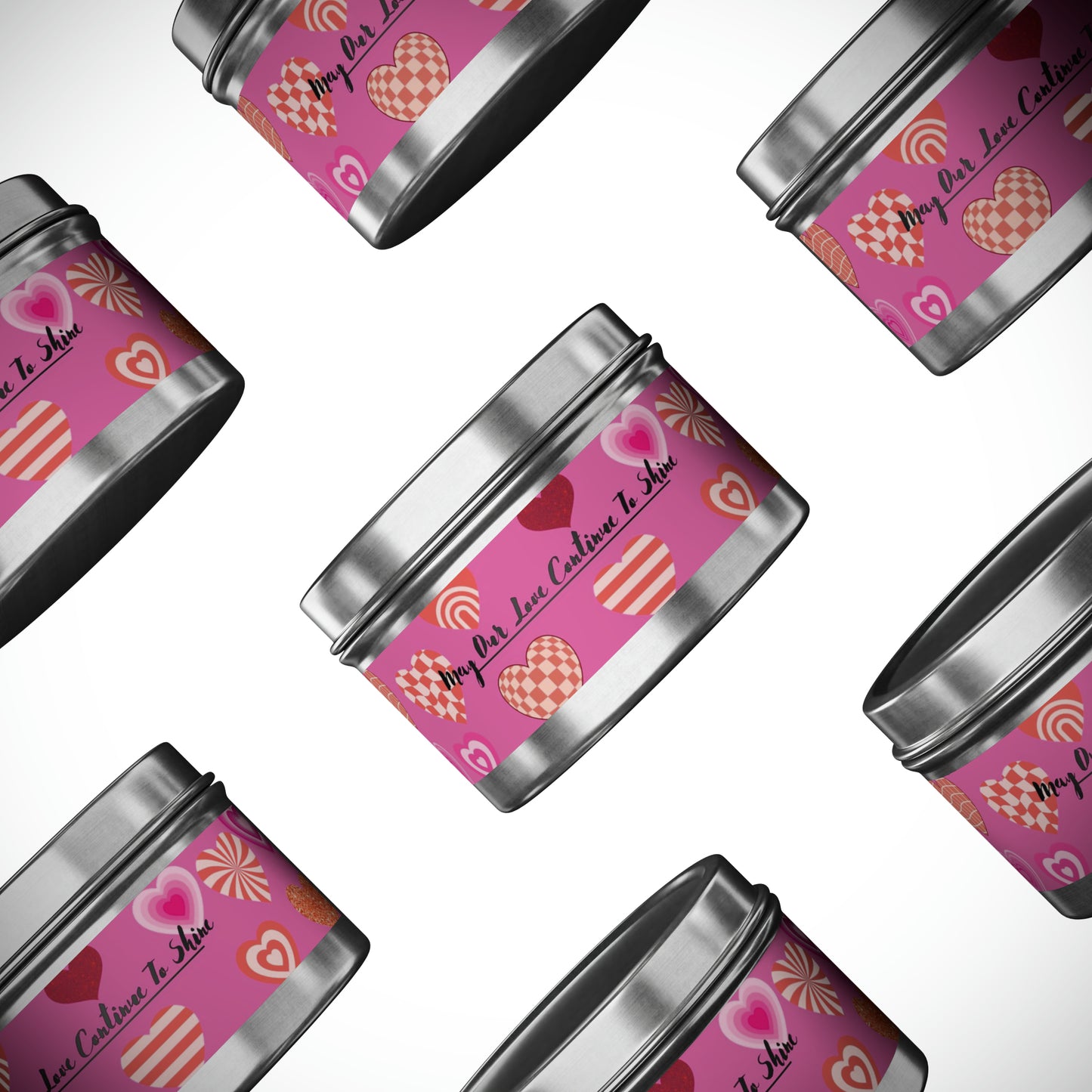Love Themed Scented Tin Candles