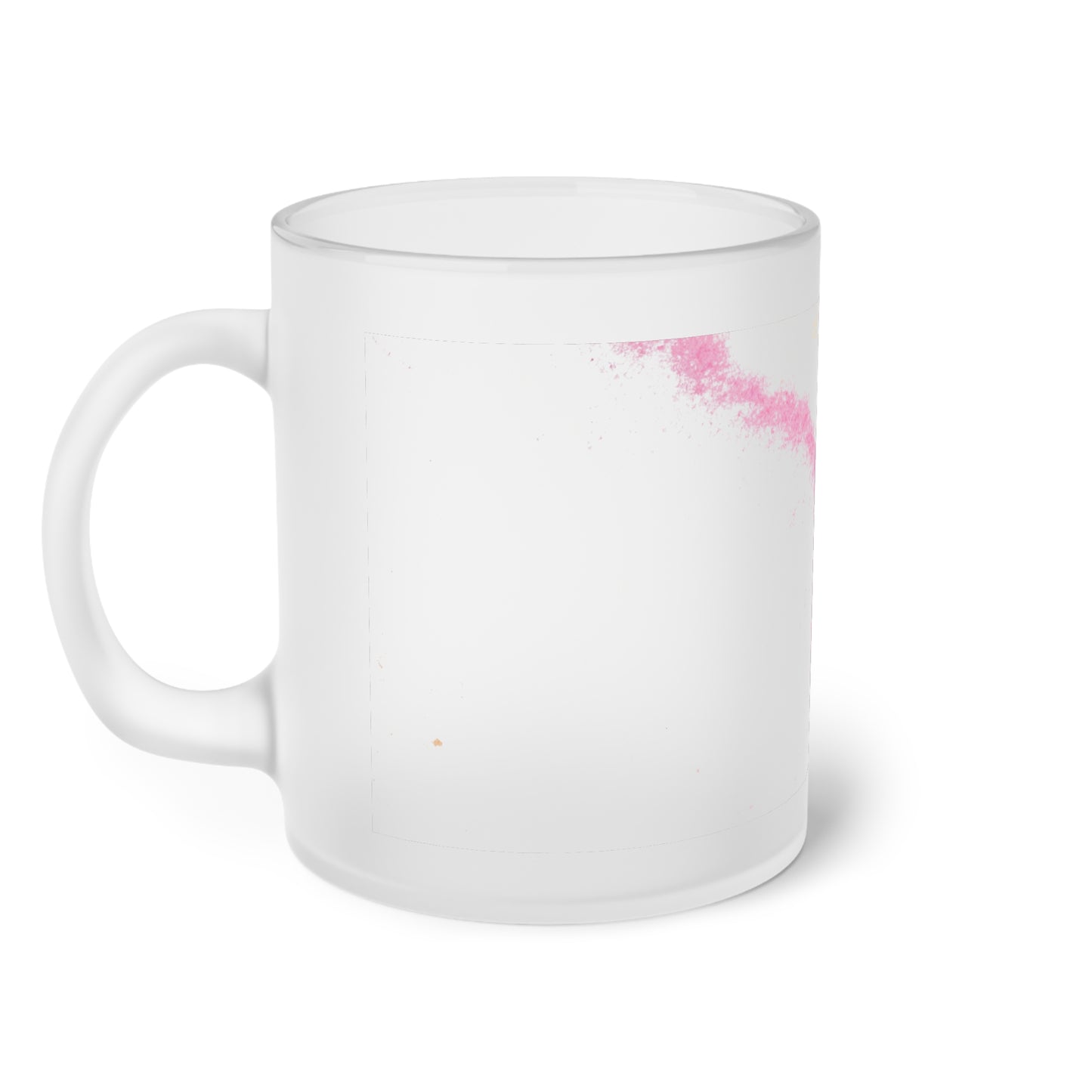 Frosted Glass Mug, kitchen, drink, mug, decorative mug, cup, fun mug, gift, see through mug