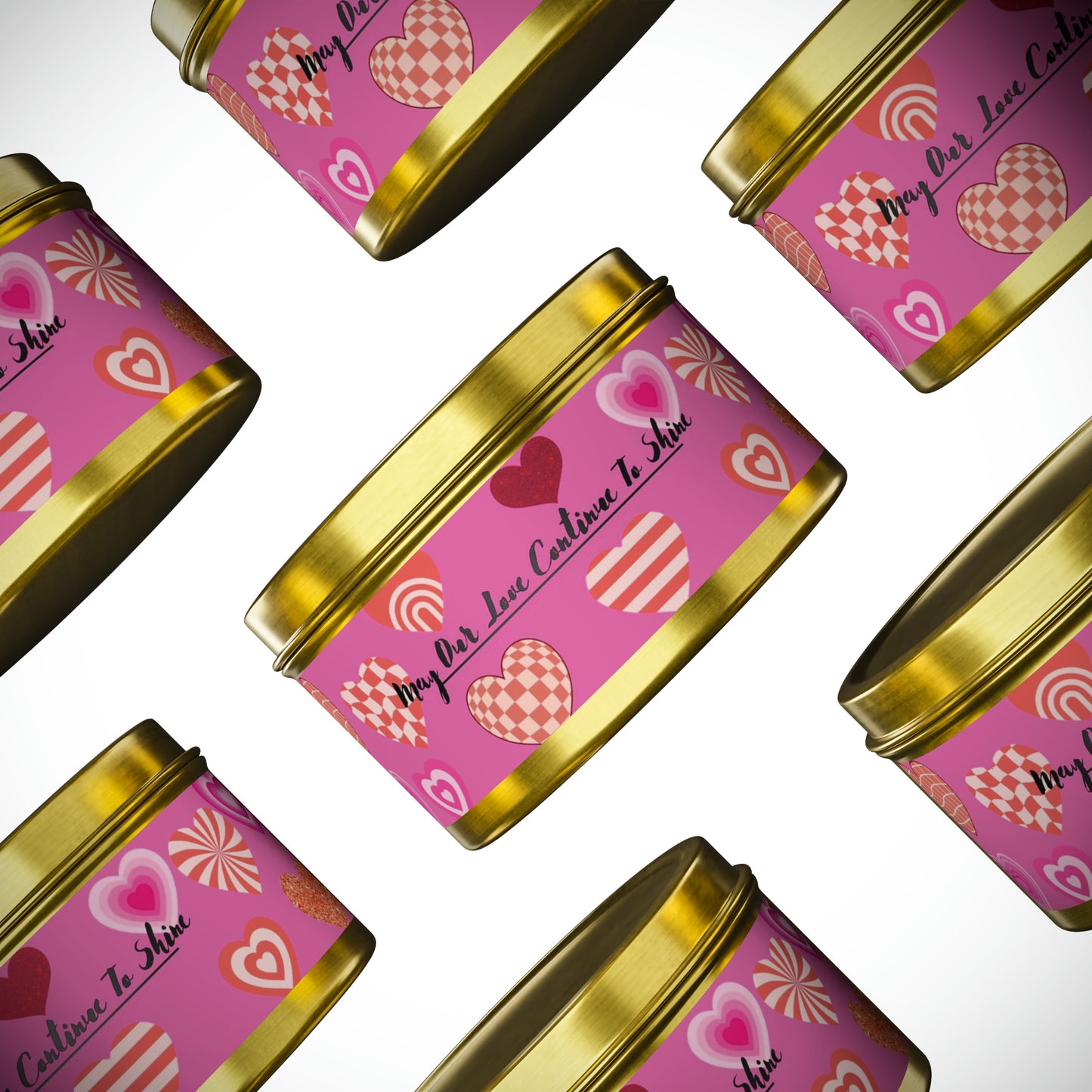 Love Themed Scented Tin Candles