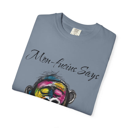 Mon Fucius Tee, Chill Vibe Monkey Shirt, Pop Art Monkey Tee Shirt, Abstract Monkey Shirt, Artistic Monkey Shirt, Bold Print Monkey Tee, Urban Style Monkey Tee Shirt