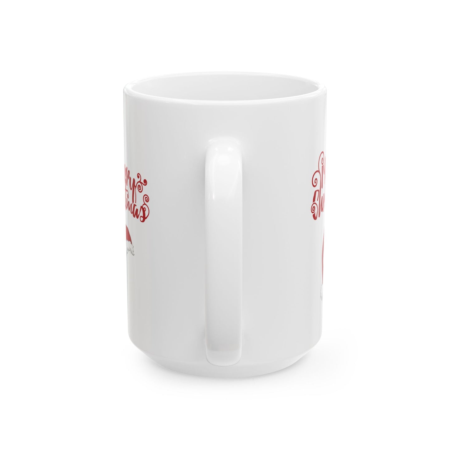 Merry Christmas Santa Hat Mug, Holiday Hat Coffee Mug, Xmas Santa Hat Mug, Santa Hat Coffee Mug, Holiday Santa Hat Mug, Red Hat Mug.