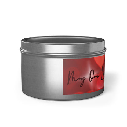 May Our Love Continue To Shine, Romantic Scented Candle in Tin | Valentine's Gift, Anniversary, Couple Keepsake