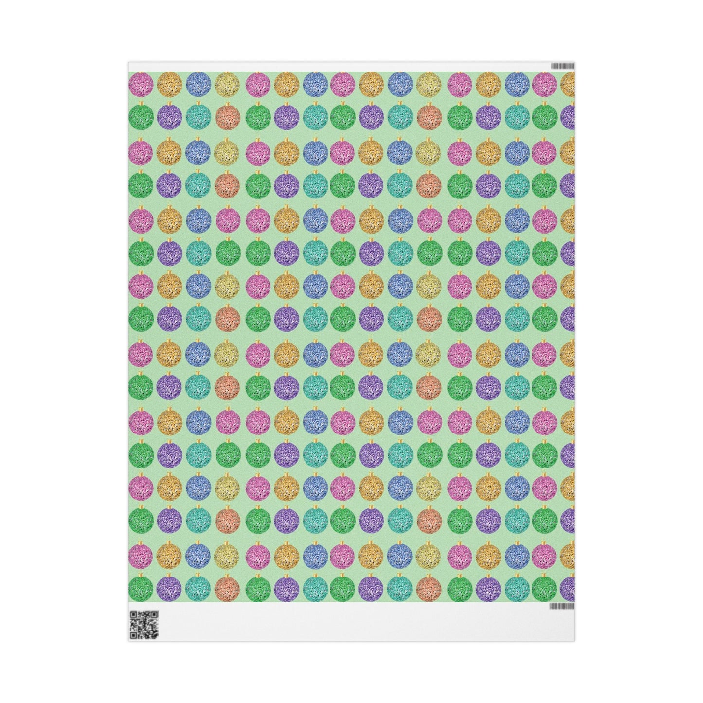 Christmas Bulb Wrapping Paper, Colorful Ornament Design Paper, Colorful Holiday Wrapping, Colorful Ornament Paper, Holiday Ornament Gift Wrap, Ornament Holiday Wrap, Ornament Wrap Paper, Merry Christmas Wrapping Paper