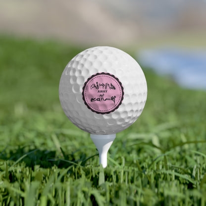 Chipping Away At Cancer Golf Ball, Charity Golf Ball, Golf Ball Message, Designer Golf Ball, Inspirational Golf Ball, Cancer Fundraiser Gift, Unique Golf Ball Gift, Pink Golf Balls, Golf Tournament Gift