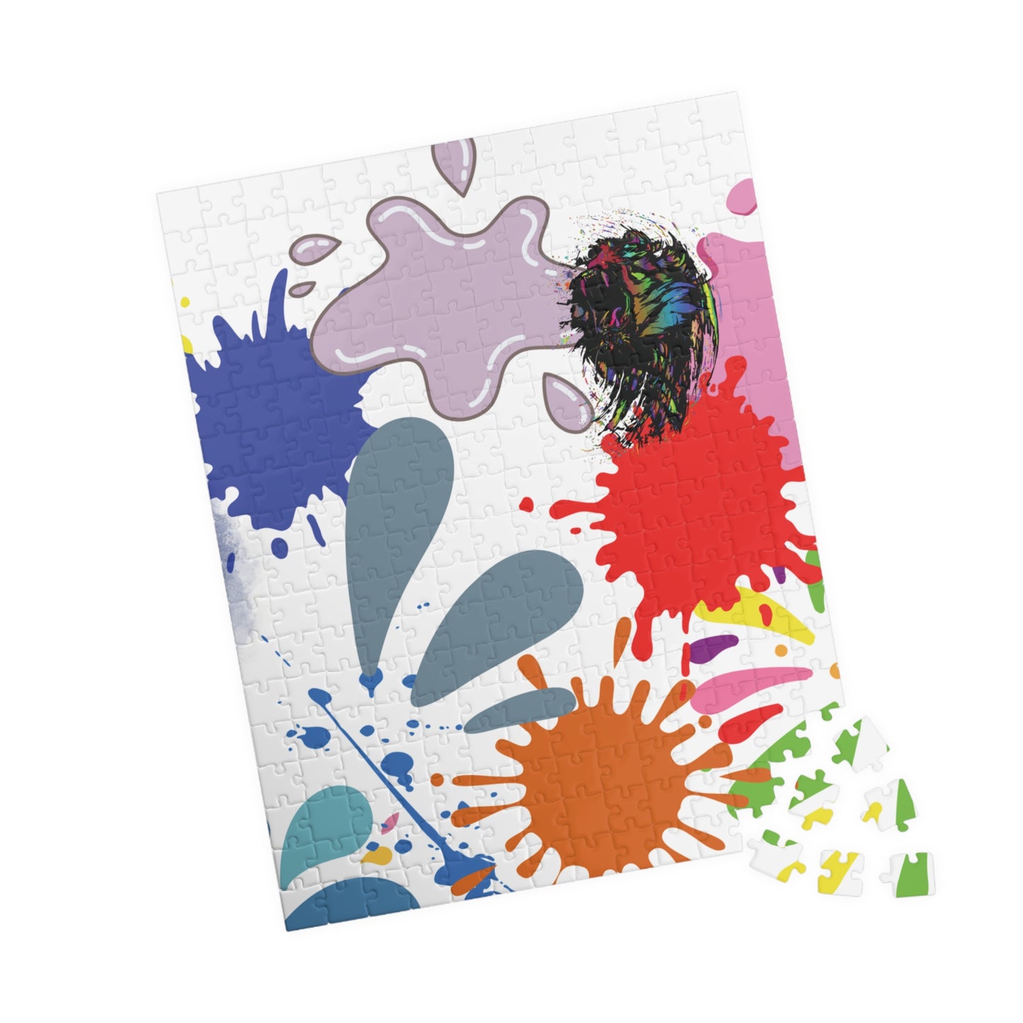 Splash Of Color Puzzle, Trauma Puzzle, Splatter Art Puzzle, Paint Splatter Puzzle, Confetti Puzzle, Abstract Jigsaw Puzzle,   Vibrant Puzzle