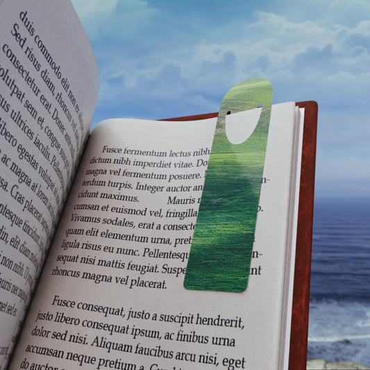 Green Tone Bookmark, Green Abstract Bookmark, Green Aluminum Bookmark, Ocean Waves Bookmark, Green Water Bookmark, Green Marble Bookmark, Metal Aluminum Bookmark