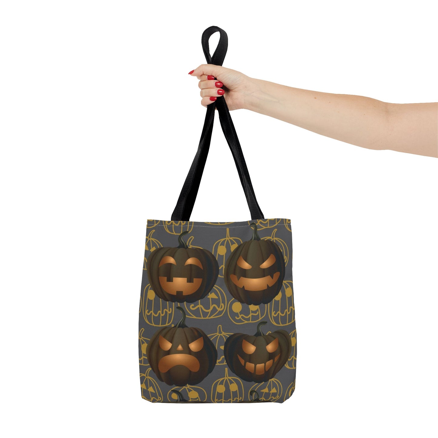 Pumpkin Tote Bag, Jack O Lantern Pumpkin Tote, Scary Pumpkin Bag, Halloween Pumpkin Canvas Gift Bag, Pumpkin Candy Tote, Spooky Pumpkin Bag