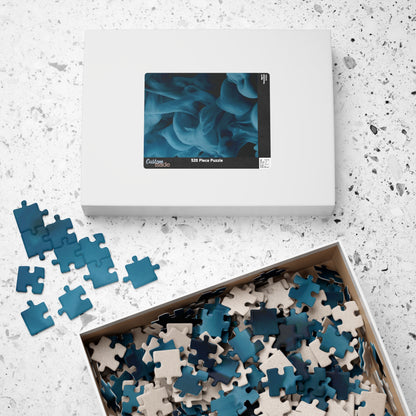Hard Blue Puzzle, Blue Abstract Puzzle, Modern Art Puzzle, Aesthetic Puzzle, Modern Art Puzzle, 1000 Piece Blue Puzzle, Mindfulness Puzzle