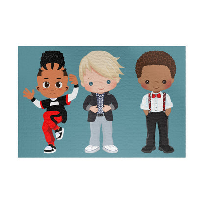 Brothers Jigsaw, African American Boys Puzzle, School Boy Puzzle, Friends Jigsaw, Playful Jigsaw, Jigsaw Puzzle For Boys, Boys Jigsaw Puzzle