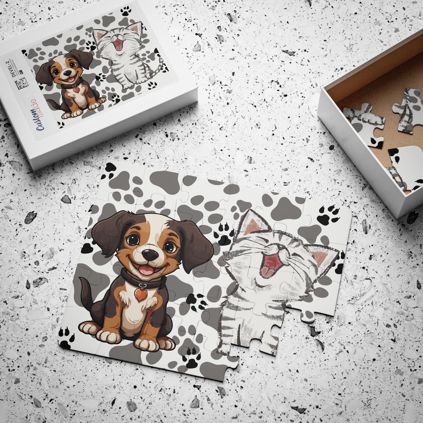 Interactive Animal Puzzle, Daycare Puzzle, Kids Pet Jigsaw, Dog Cat Puzzle, Nursery Animal Puzzle, Fun Animal Jigsaw, Toddler Animal Puzzle