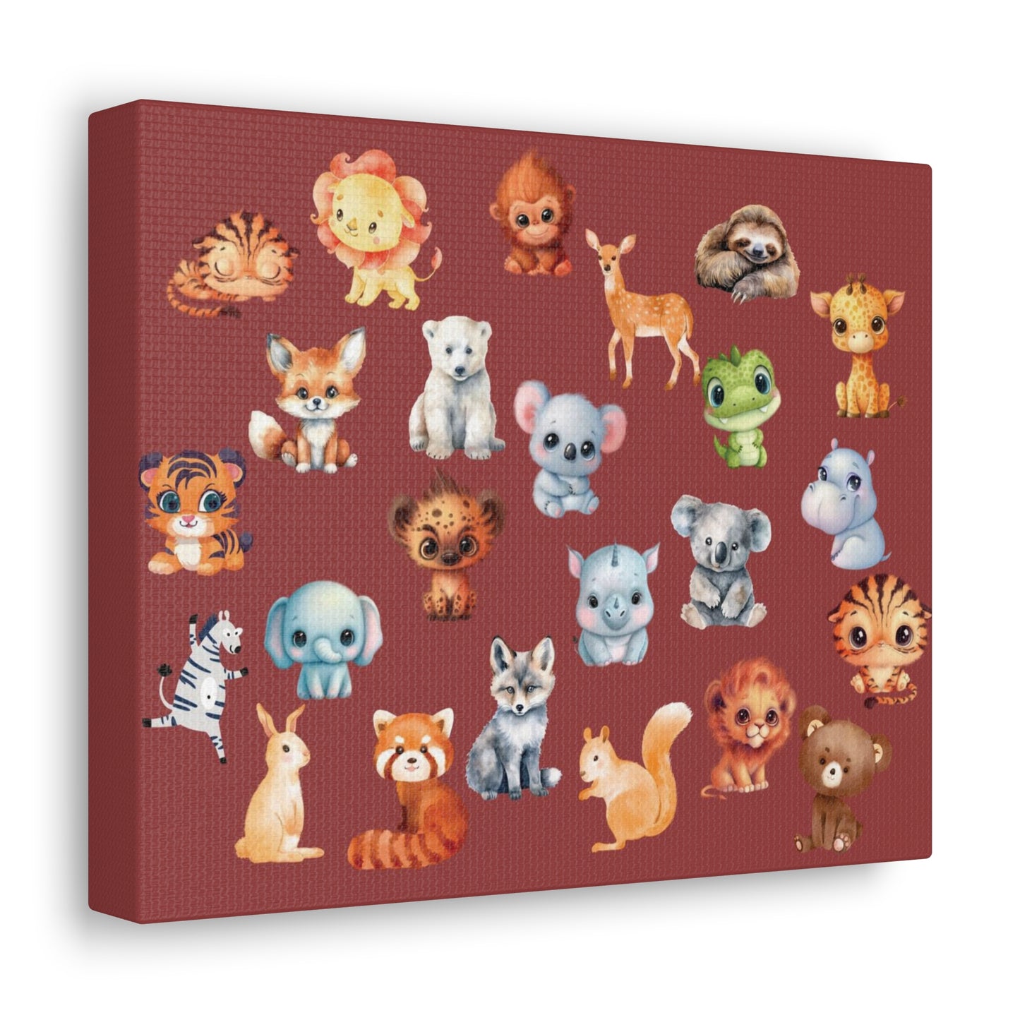 Assorted Baby Animal Wall Canvas