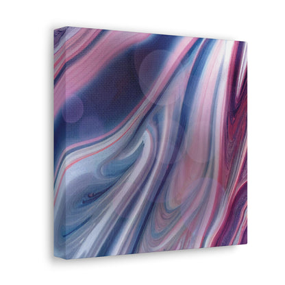 Purple Silk Design Canvas Wrap, Silky Purples Wall Art, Colorful Water Waves Décor, Pastel Wave Canvas Art, Purple Wall Wave Abstract. Abstract Hanging