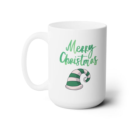 Merry Christmas Santa Hat Mug, Holiday Hat Coffee Mug, Xmas Santa Hat Mug, Santa Hat Coffee Mug, Holiday Santa Hat Mug, 15 Oz Santa Hat Mug.