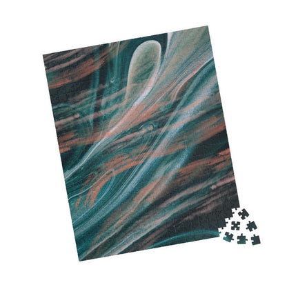 Sandy Puzzle, Water Jigsaw, Green Windy Puzzle, Creatives Cool Puzzle, Cool Jigsaw Puzzle, Abstract Art Puzzle, Artistic Jigsaw Puzzle