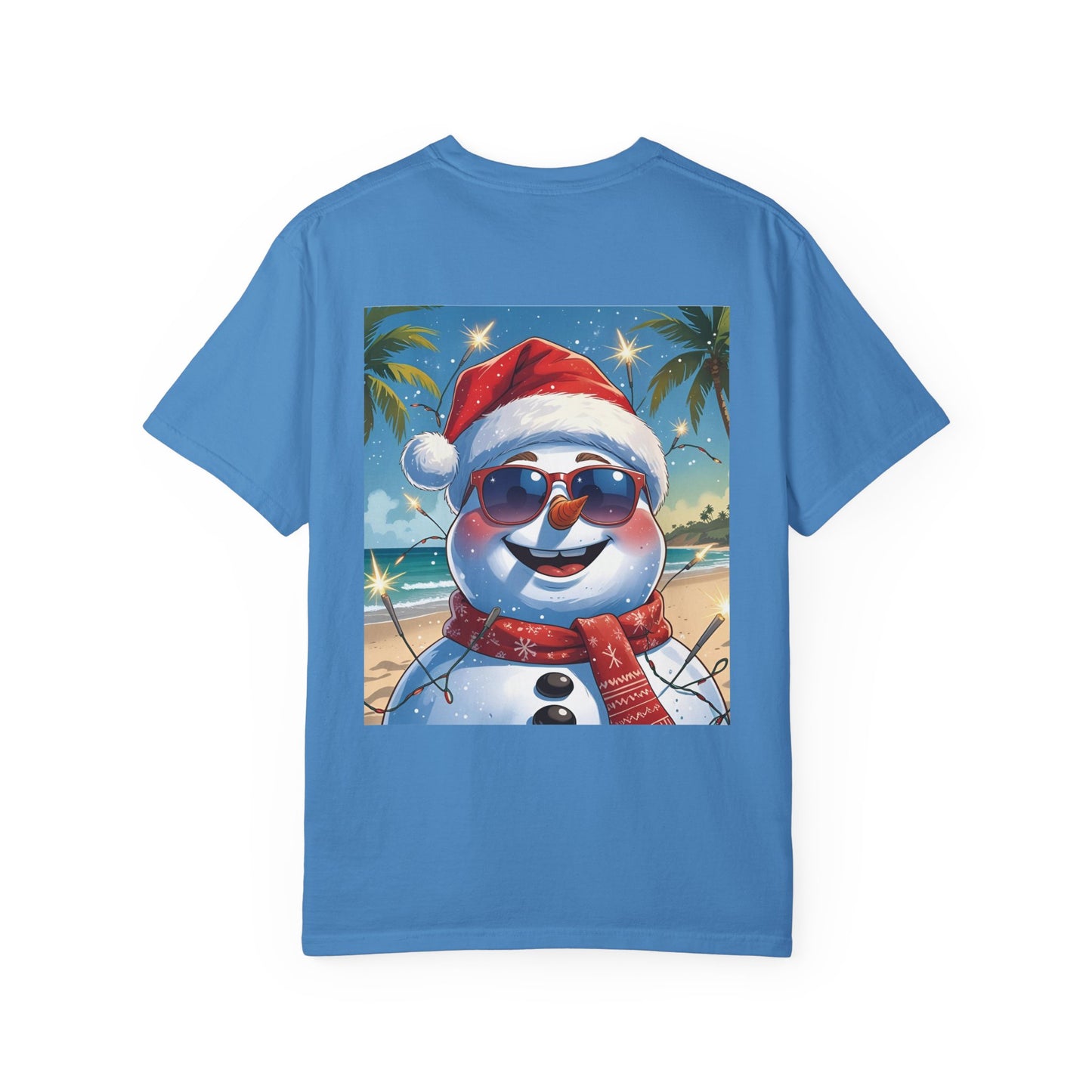 Beach Snowman Tee, Cool Snowman Summer Tee, Merry Snowman Beach Tee, Sunny Snowman Shirt, Snowman On Beach Tee, Snowman In Sunglasses Shirt, Snowman Summer Tee, Snowman In July Tee, Summer Xmas Tee,