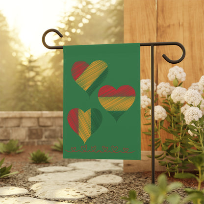 South African Garden & House Banner, African Garden Flag, South Africa Banner, South Africa Heart Flag