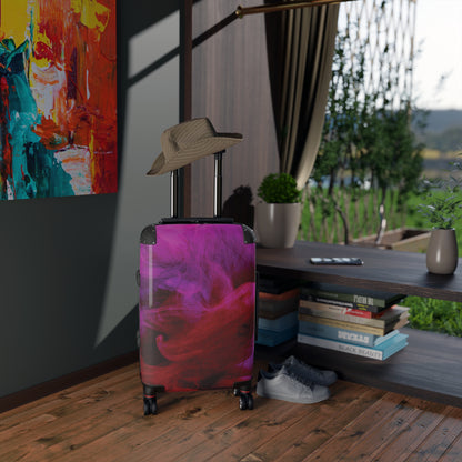 Swirling Magenta Smoke Suitcase