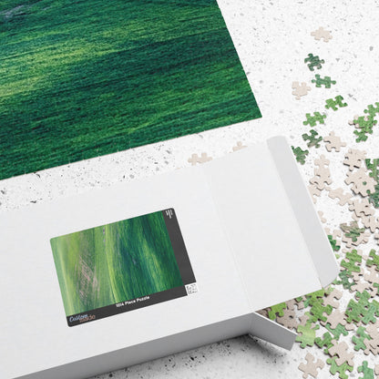 Jigsaw Puzzle (110, 252, 500, 1014-piece), Adult Puzzle, Family Puzzle, Puzzle, Sea Green Puzzle, Abstract Green Art Puzzle, Vibrant Green Puzzle, Green Minimalist Puzzle, Green Gradient Puzzle, Green Wave puzzle.