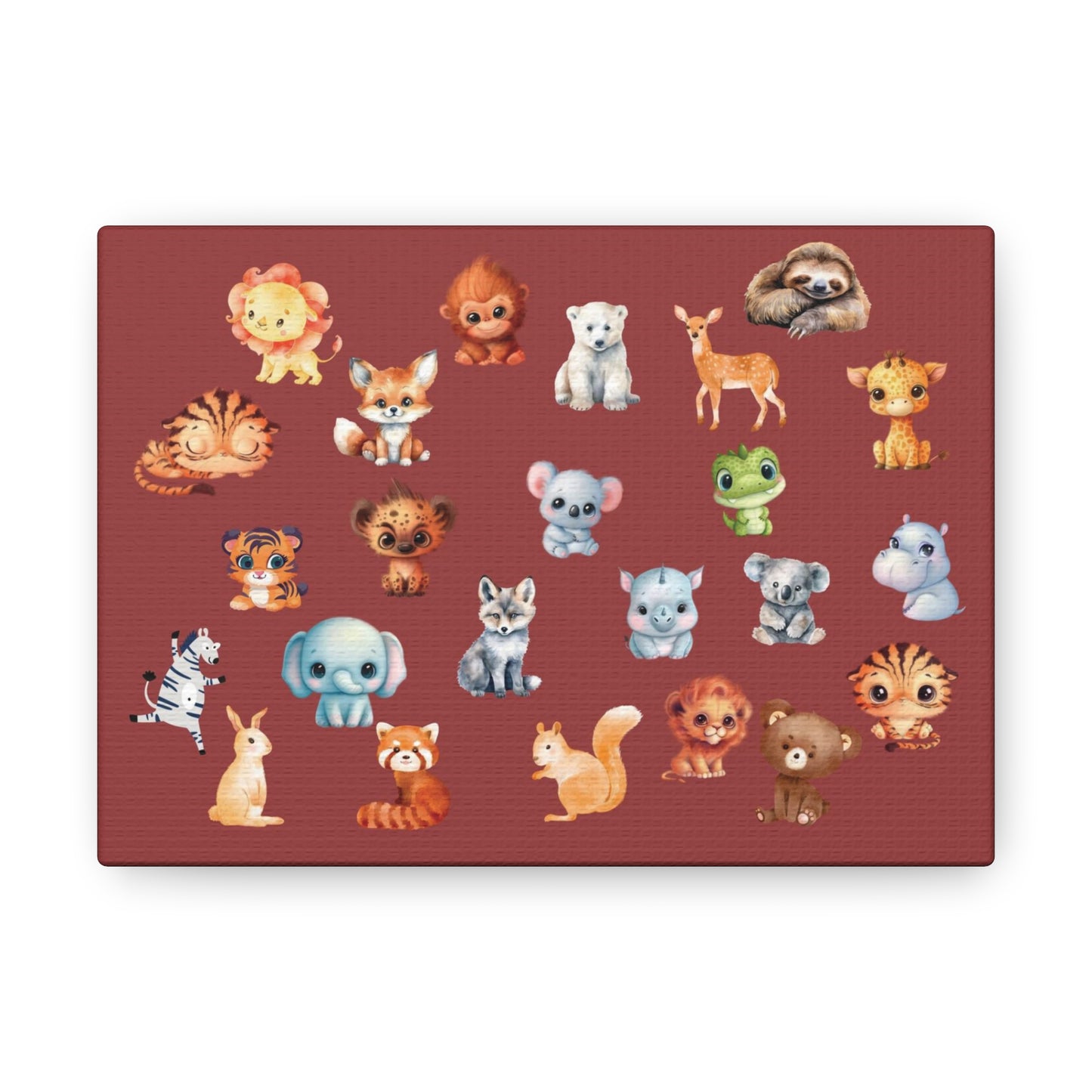 Assorted Baby Animal Wall Canvas