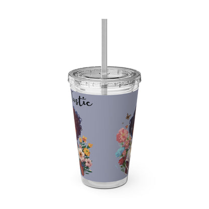 Sunsplash Tumbler with Straw, 16oz