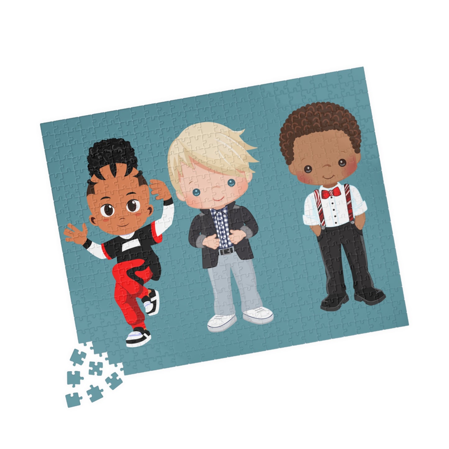 Brothers Jigsaw, African American Boys Puzzle, School Boy Puzzle, Friends Jigsaw, Playful Jigsaw, Jigsaw Puzzle For Boys, Boys Jigsaw Puzzle