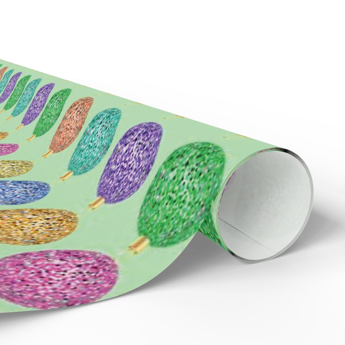 Christmas Bulb Wrapping Paper, Colorful Ornament Design Paper, Colorful Holiday Wrapping, Colorful Ornament Paper, Holiday Ornament Gift Wrap, Ornament Holiday Wrap, Ornament Wrap Paper, Merry Christmas Wrapping Paper