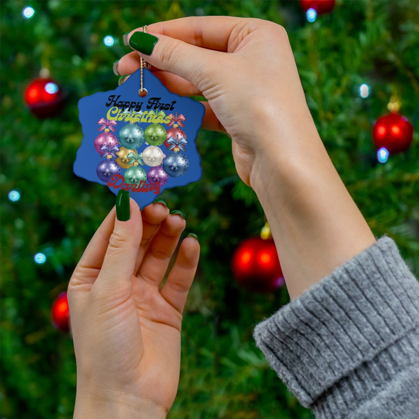 Ceramic Ornament, 4 Shapes