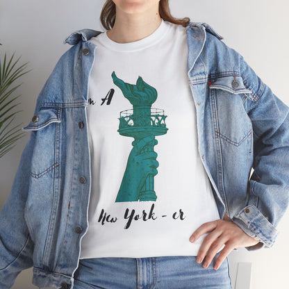 N Y Tee Shirt, I'm A New Yorker Shirt, Minimalist New York Tee Shirt, New York Liberty Tee, Statue of Liberty Tee Shirt, I Love New York Tee