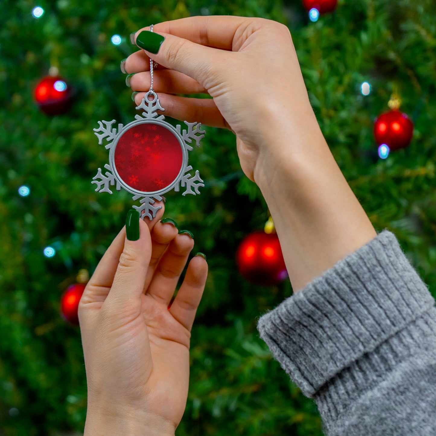 Pewter Snowflake Ornament