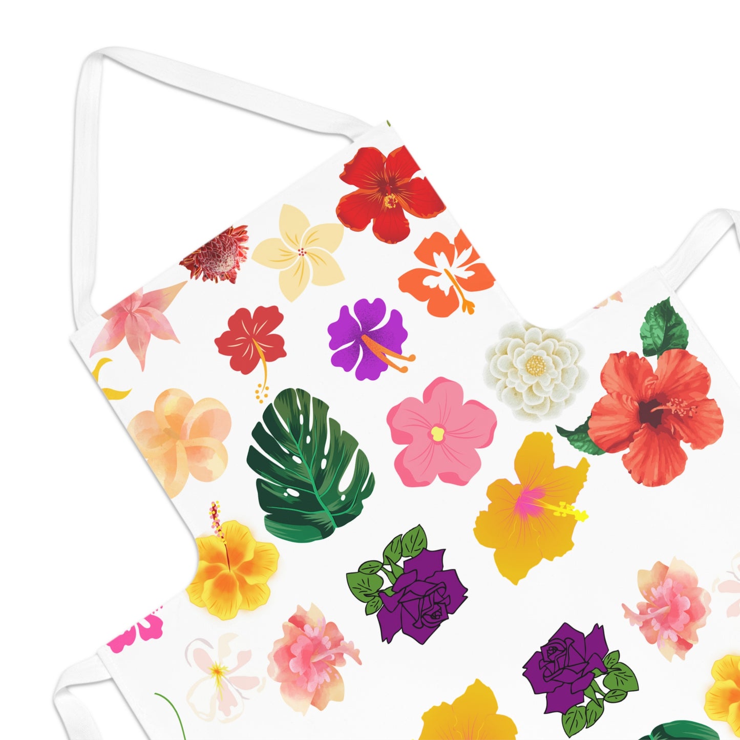 Adult Hawaiian Print Apron (AOP)